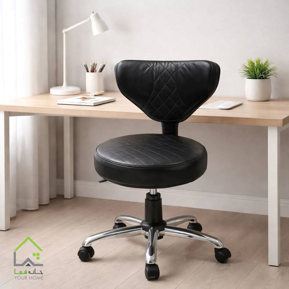 صندلی مینیمال چرخ دار